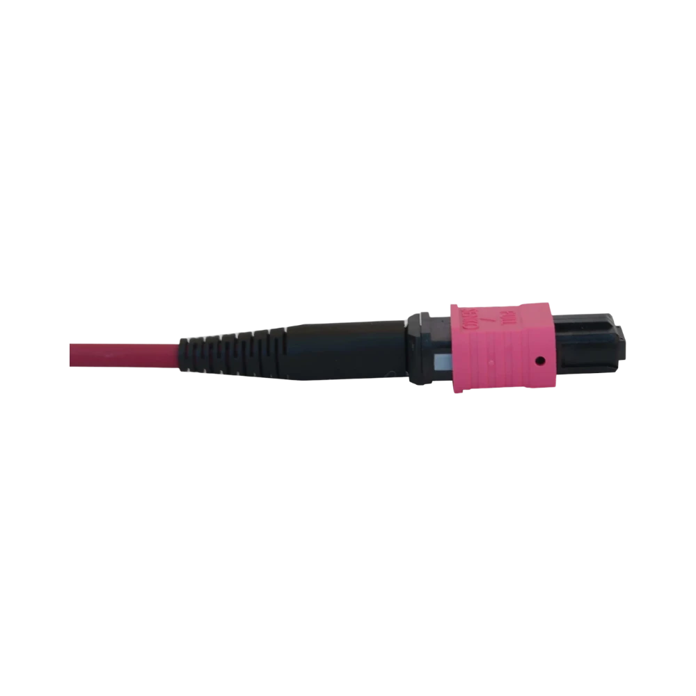 Tripp Lite 100G Multimode 50/125 OM4 Fiber Optic Cable (12F MTP/MPO-PC F/F), LSZH, Magenta, 25 m (82 ft.) — Being Shipped