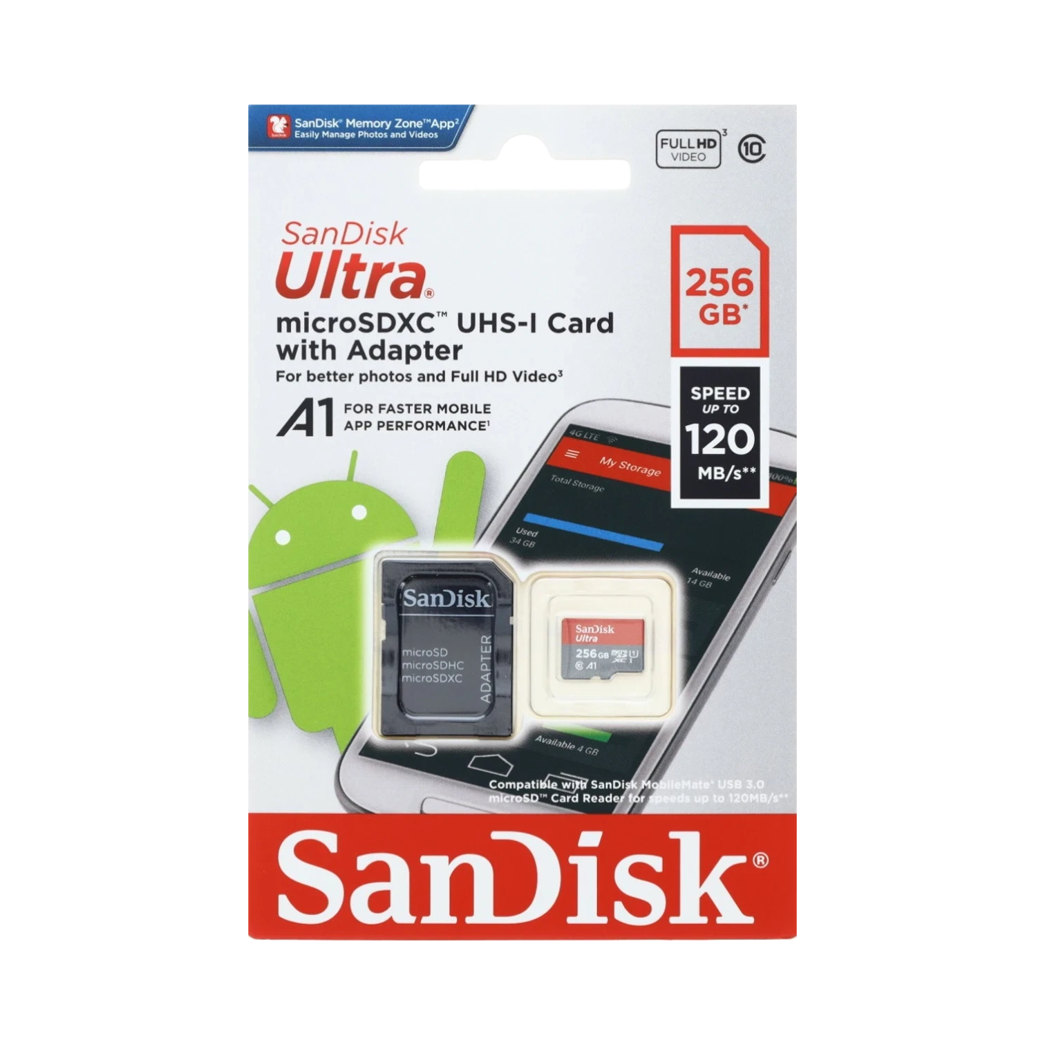 SanDisk Ultra 256GB UHS-I microSDXC Memory Card — Being Shipped