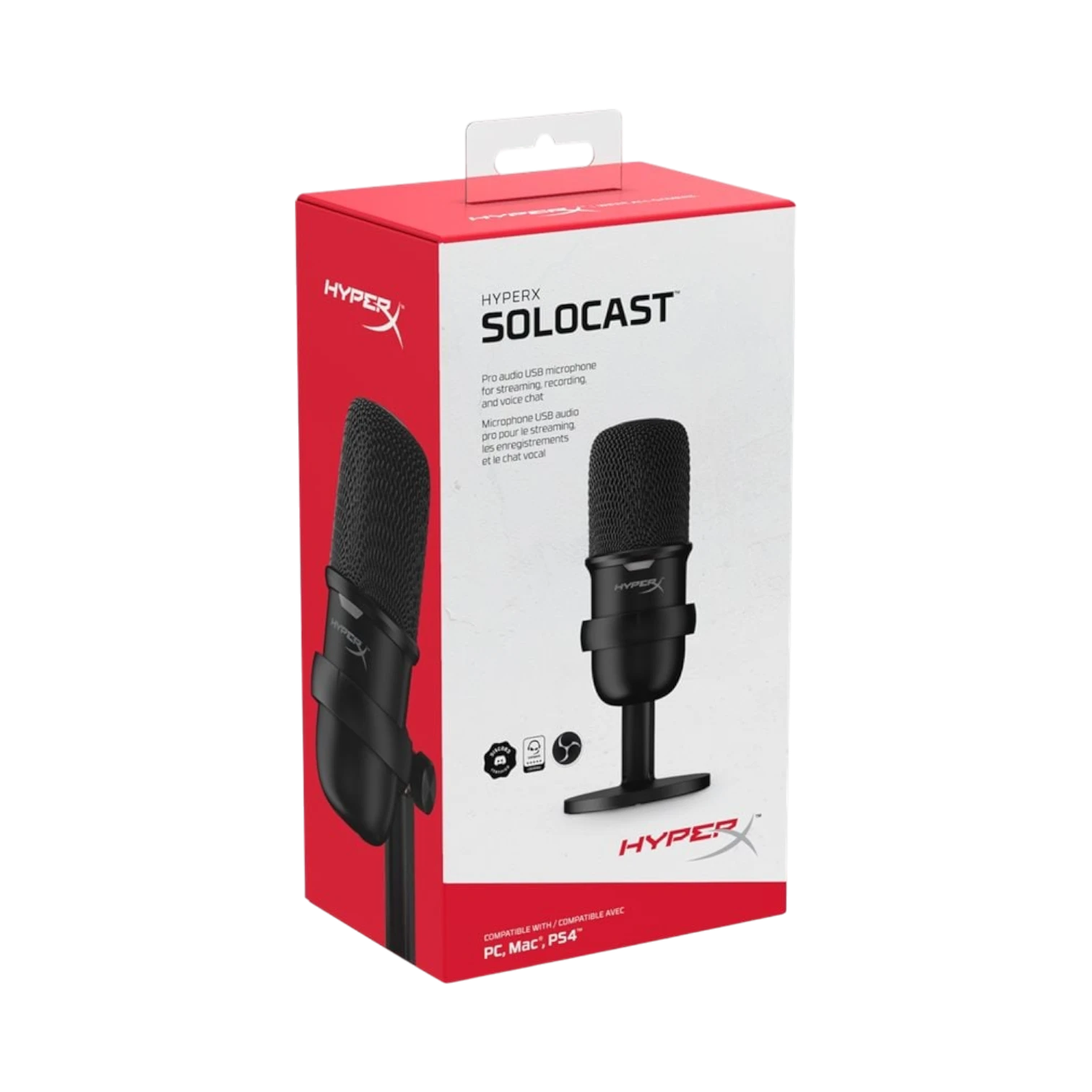 HyperX SoloCast USB Condenser Microphone (Black) — Being Shipped