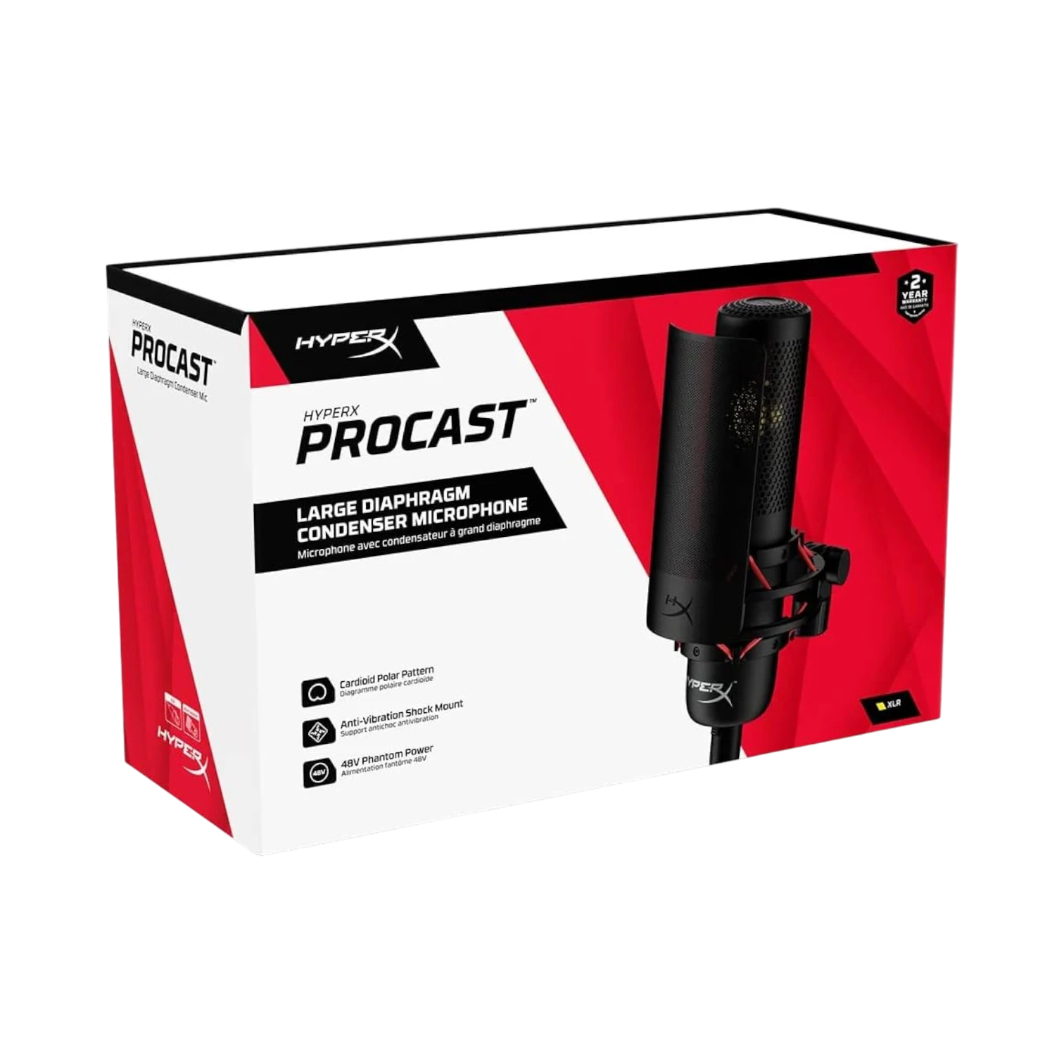 HyperX ProCast Large-Diaphragm Condenser Microphone — Being Shipped