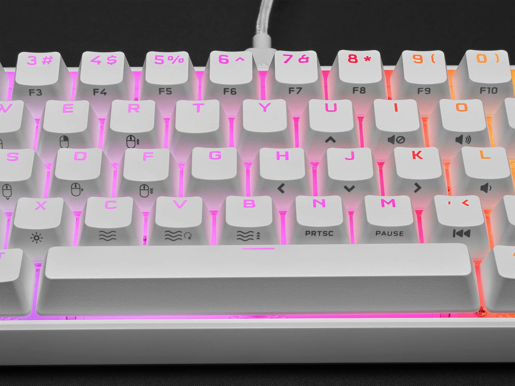 CORSAIR K65 RGB Mini 60% Mechanical Gaming Keyboard (White) — Being Shipped