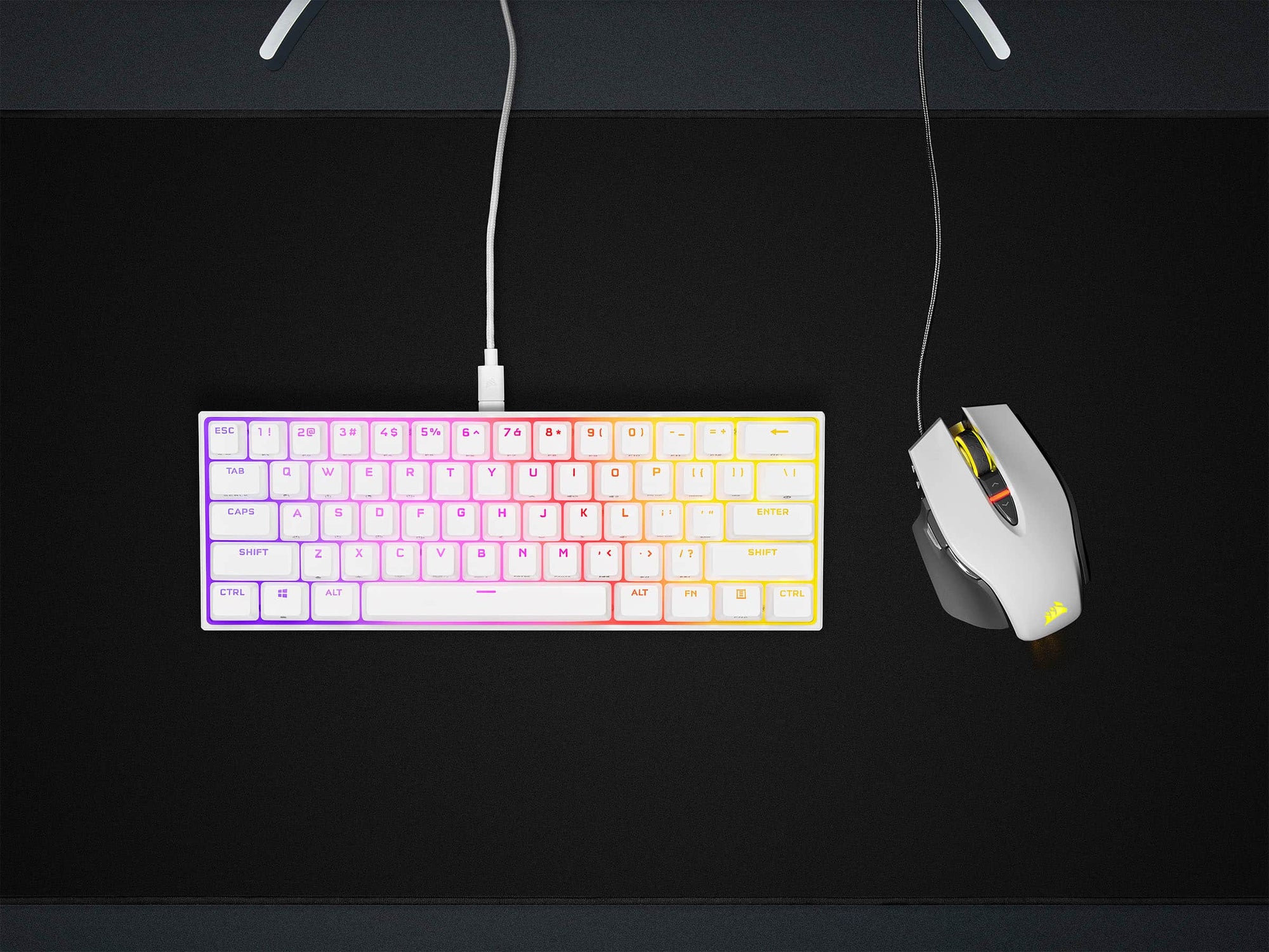 CORSAIR K65 RGB Mini 60% Mechanical Gaming Keyboard (White) — Being Shipped