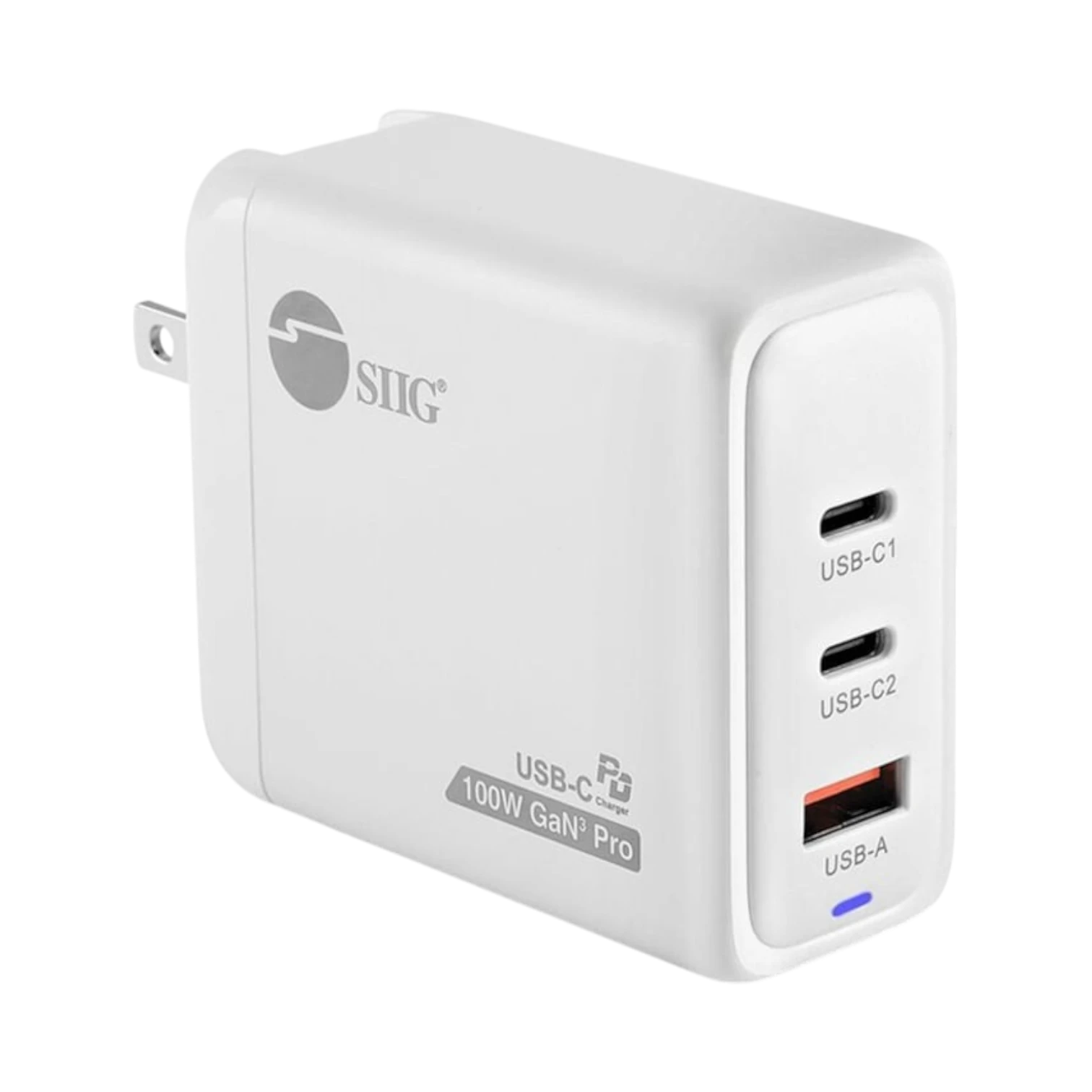 SIIG 100W GaN PD Combo Charger with 2 USB-C & 1 USB-A Ports — Being Shipped