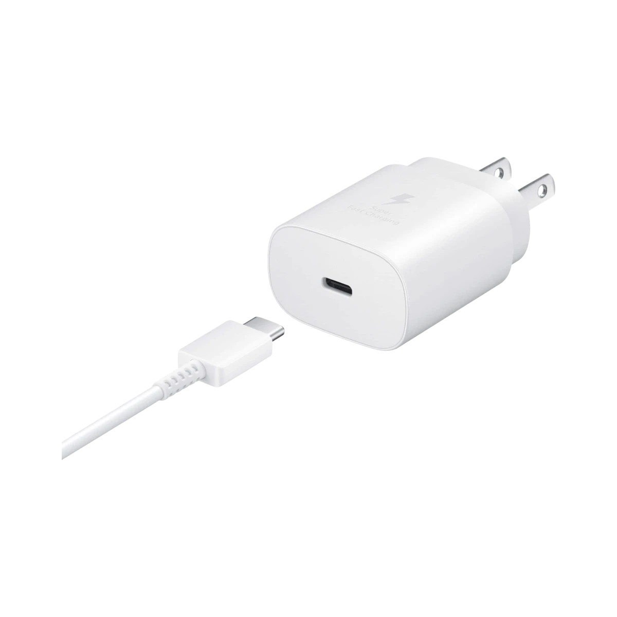 Samsung 25W Super Fast Charging USB-C Wall Charger (White) — Being Shipped