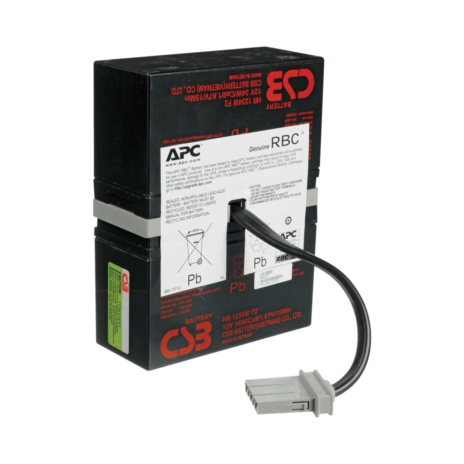 APC 24V Replacement Battery Cartridge #33 for UPS Systems — Being Shipped