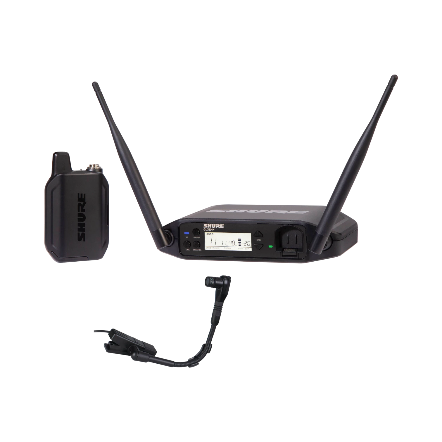 Shure GLXD14+ Dual-Band Wireless Instrument System (Z3: 2.4, 5.8 GHz) — Being Shipped