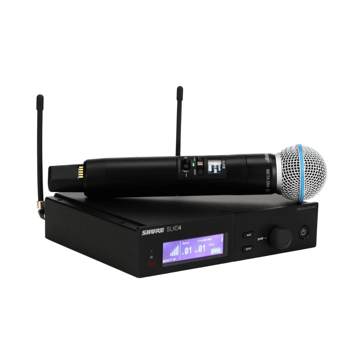 Shure SLXD24/B58 Digital Wireless Handheld Microphone System with Beta 58A Capsule — Being Shipped