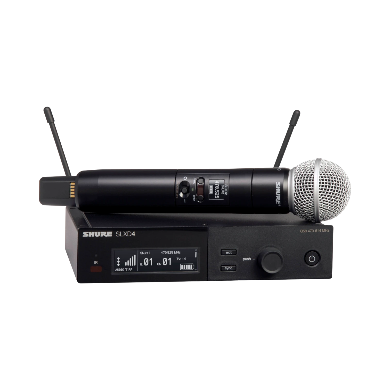 Shure SLXD24/SM58 Digital Wireless Handheld Microphone System with SM58 Capsule — Being Shipped