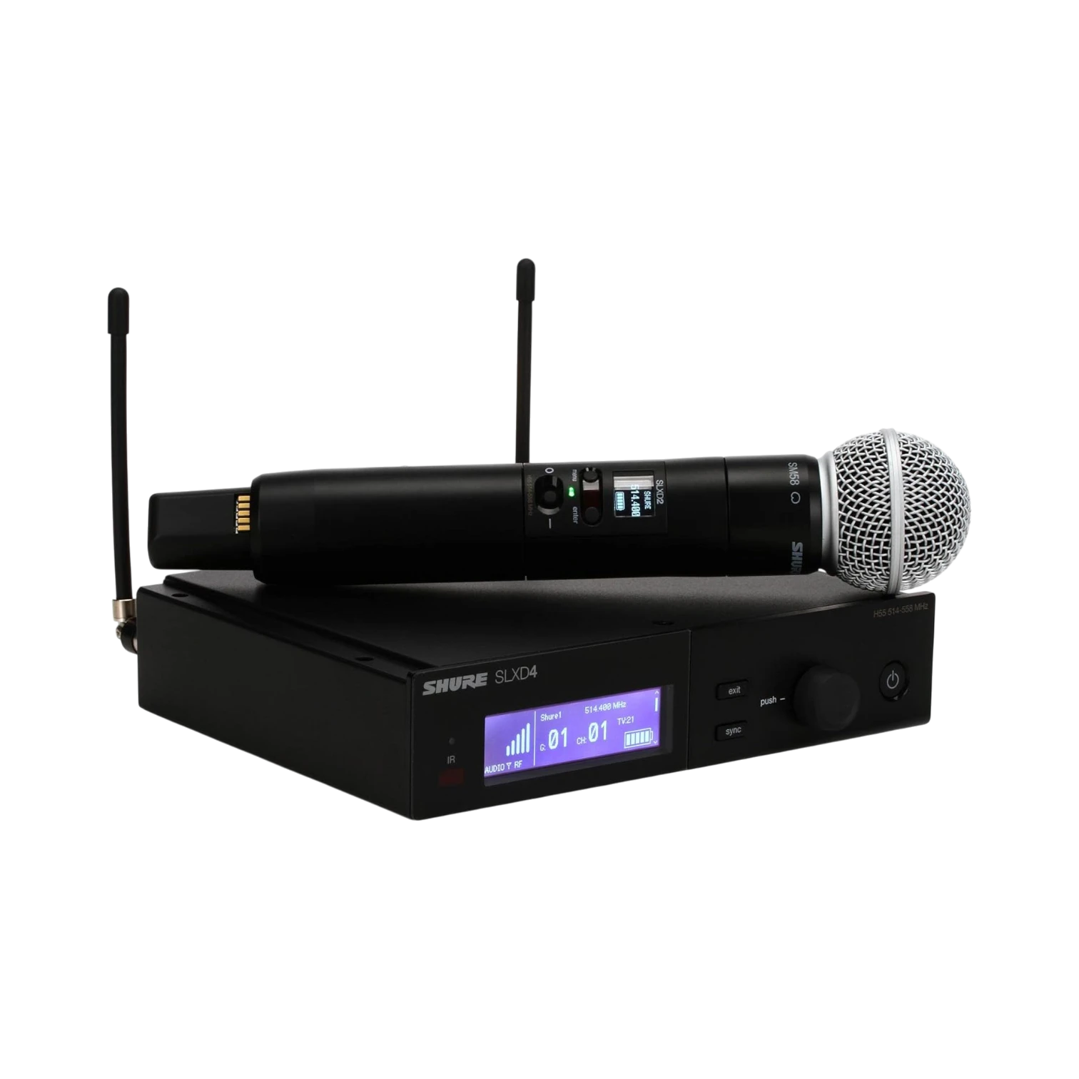 Shure SLXD24/SM58 Digital Wireless Handheld Microphone System with SM58 Capsule — Being Shipped