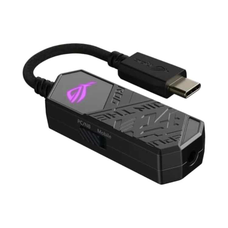 ASUS ROG Clavis USB-C to 3.5mm Gaming DAC with AI Noise Canceling — Being Shipped