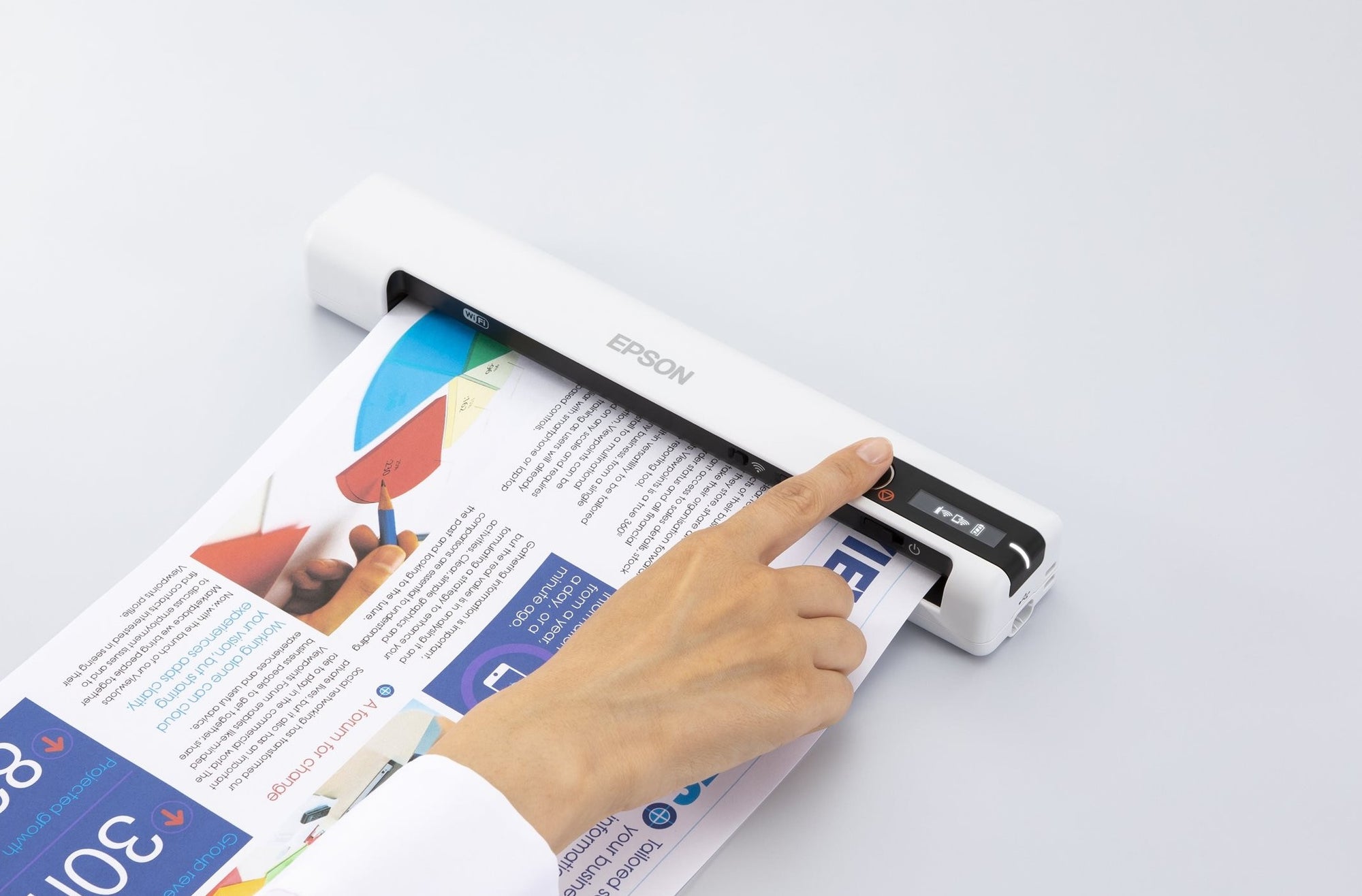 Epson DS-80W Wireless Portable Document Scanner — Being Shipped