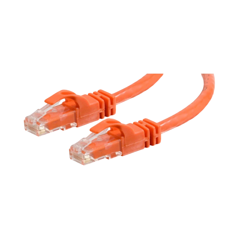 C2G 7ft (2.1m) Cat6 Snagless Unshielded (UTP) Network Crossover Patch Cable, Orange — Being Shipped