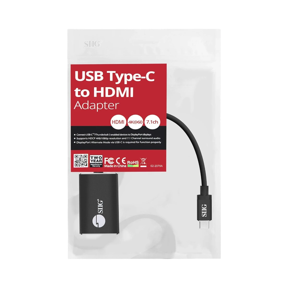 SIIG Thunderbolt 3 USB-C to HDMI 4K Adapter — Being Shipped