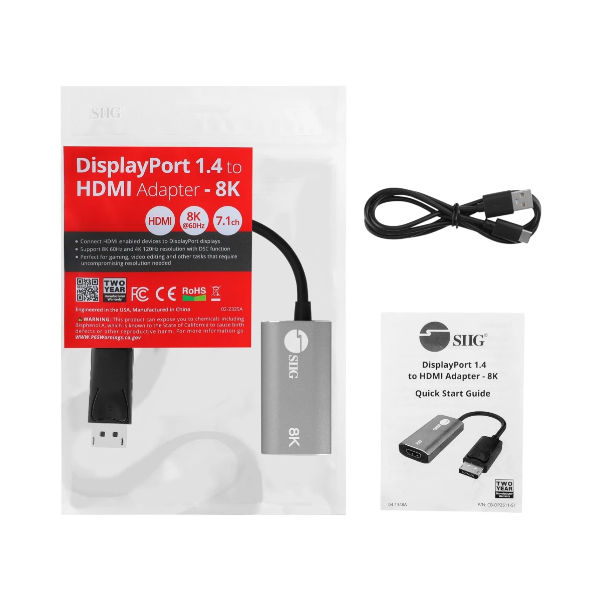 SIIG DisplayPort 1.4 to HDMI 8K Adapter — Being Shipped