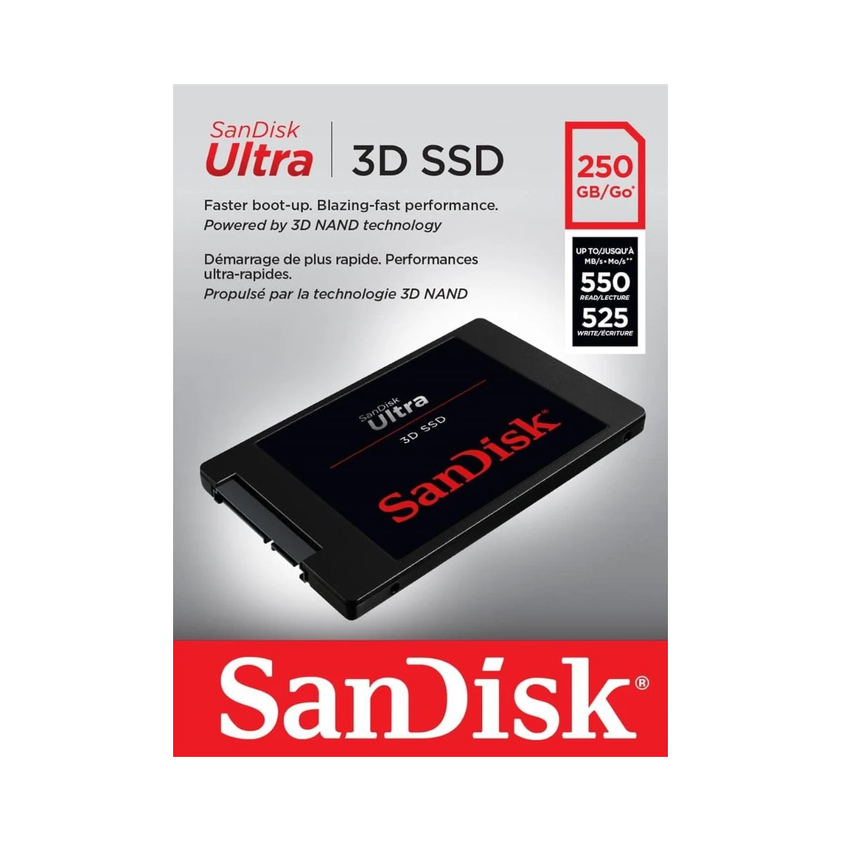 SanDisk Ultra 250GB 2.5" 3D NAND SATA III Internal SSD — Being Shipped