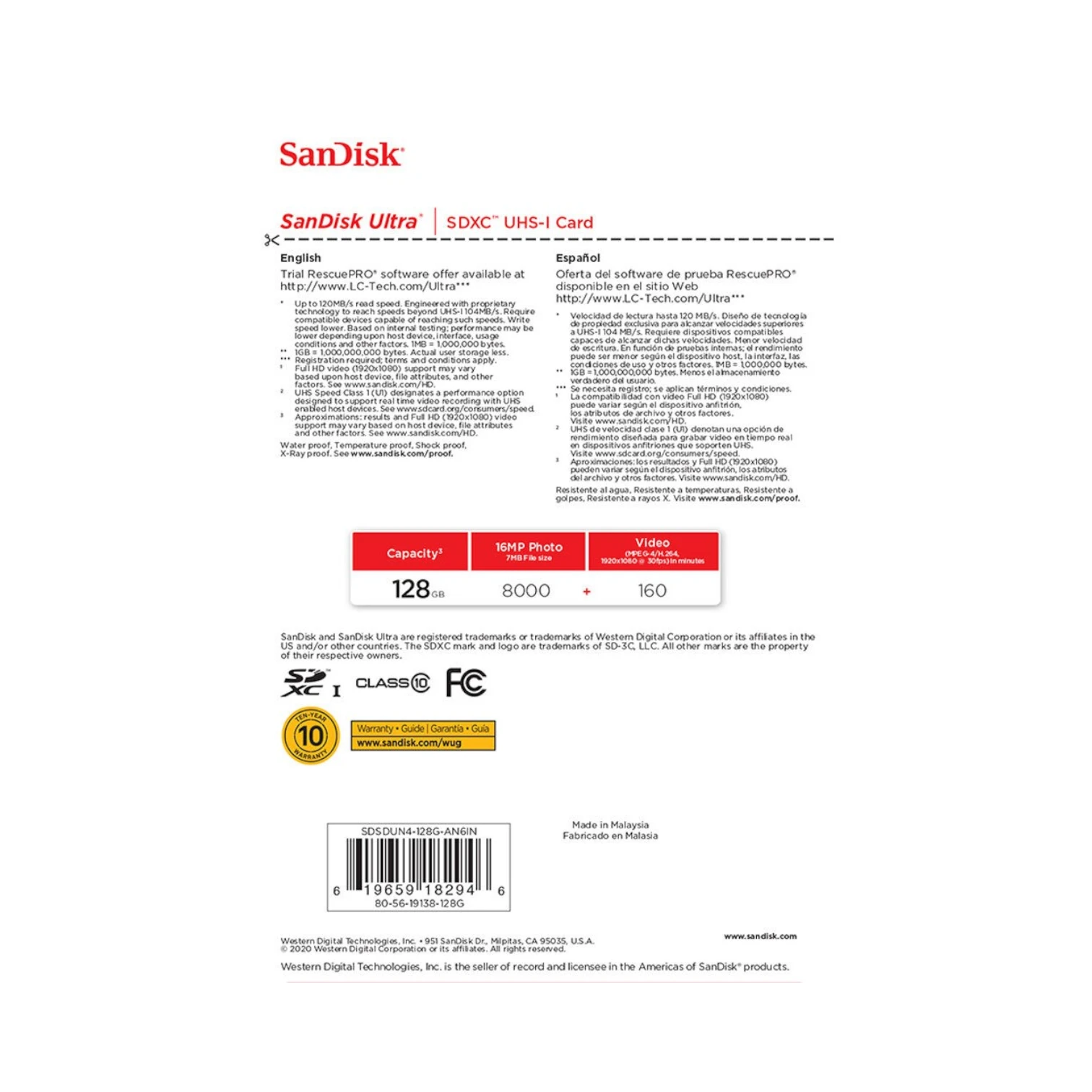 SanDisk Ultra 128GB UHS-I SDXC Memory Card — Being Shipped