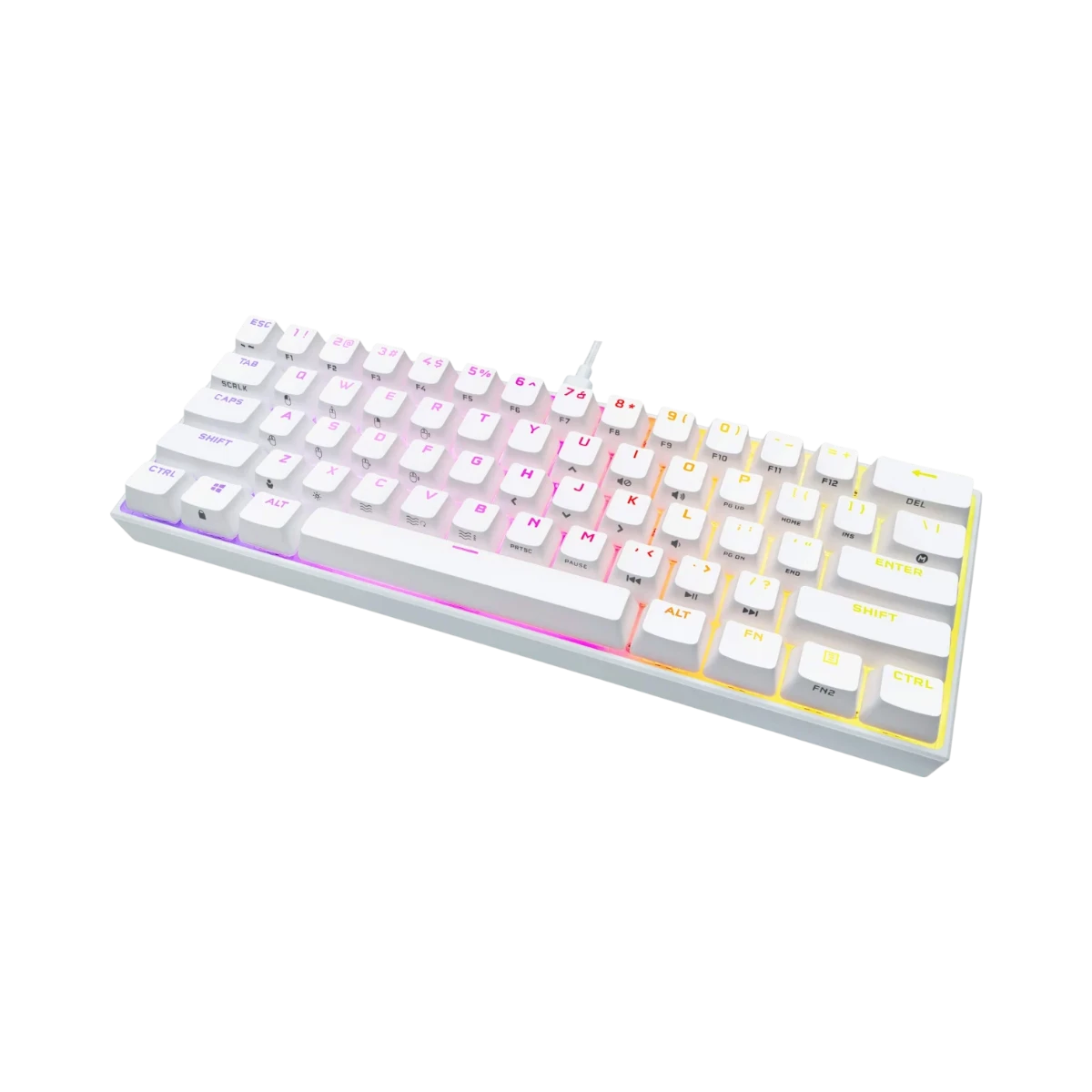 CORSAIR K65 RGB Mini 60% Mechanical Gaming Keyboard (White) — Being Shipped