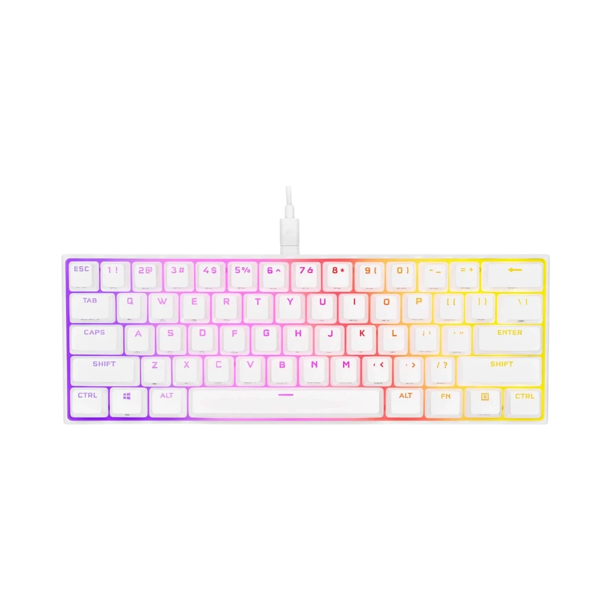 CORSAIR K65 RGB Mini 60% Mechanical Gaming Keyboard (White) — Being Shipped