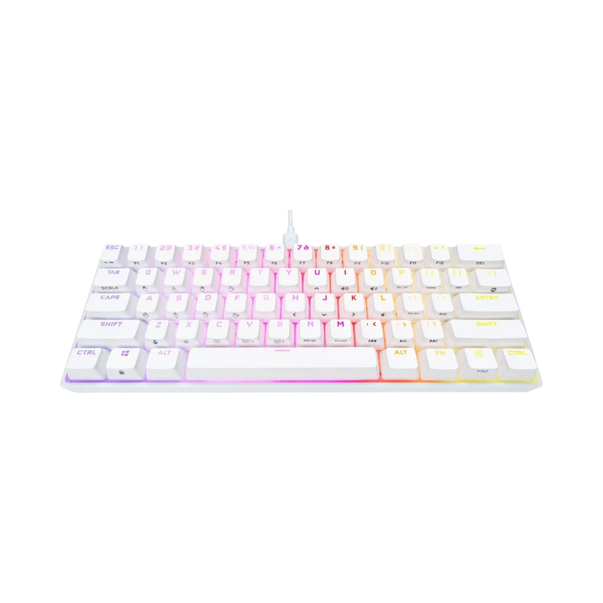 CORSAIR K65 RGB Mini 60% Mechanical Gaming Keyboard (White) — Being Shipped