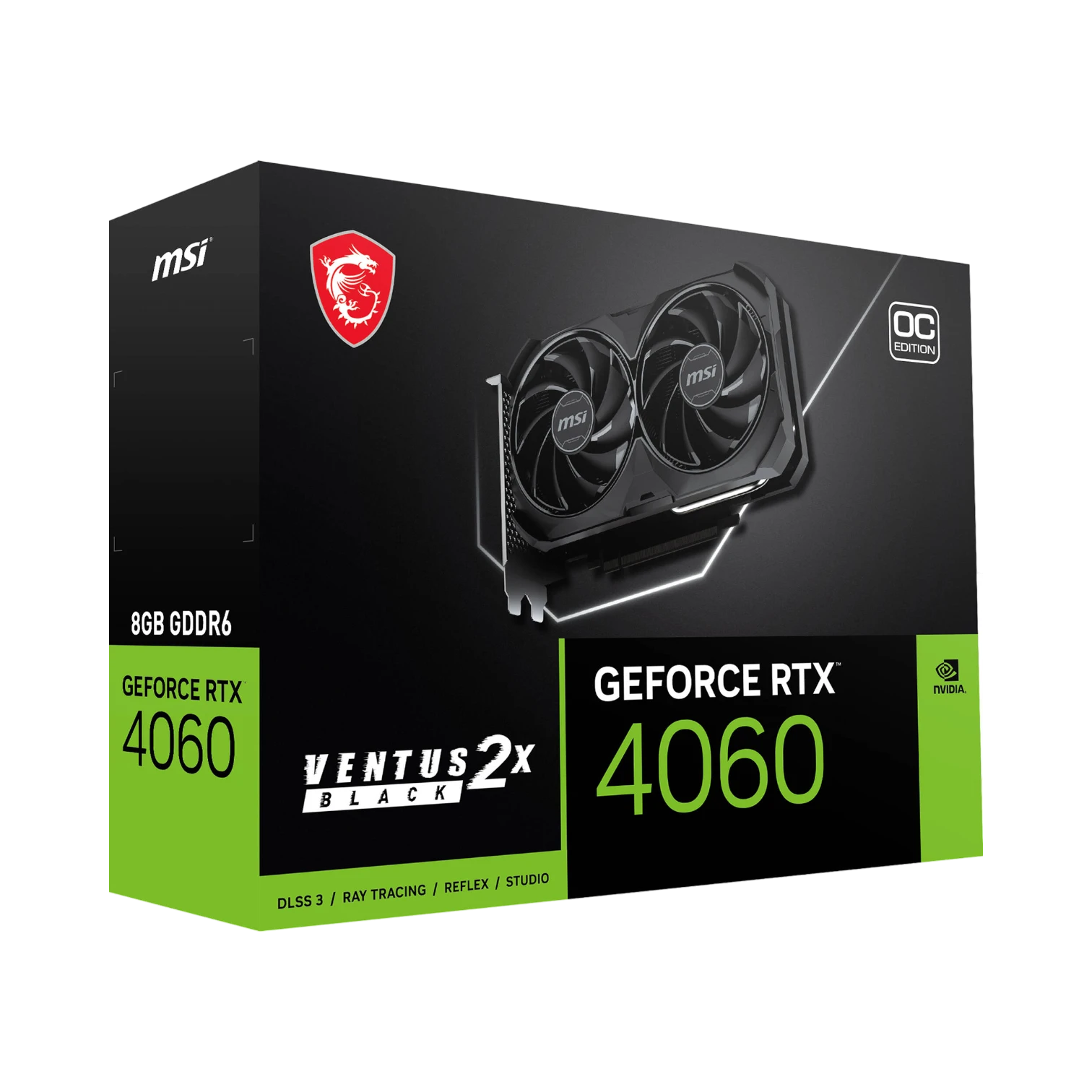 MSI GeForce RTX 4060 VENTUS 2X BLACK 8G OC Graphics Card — Being Shipped