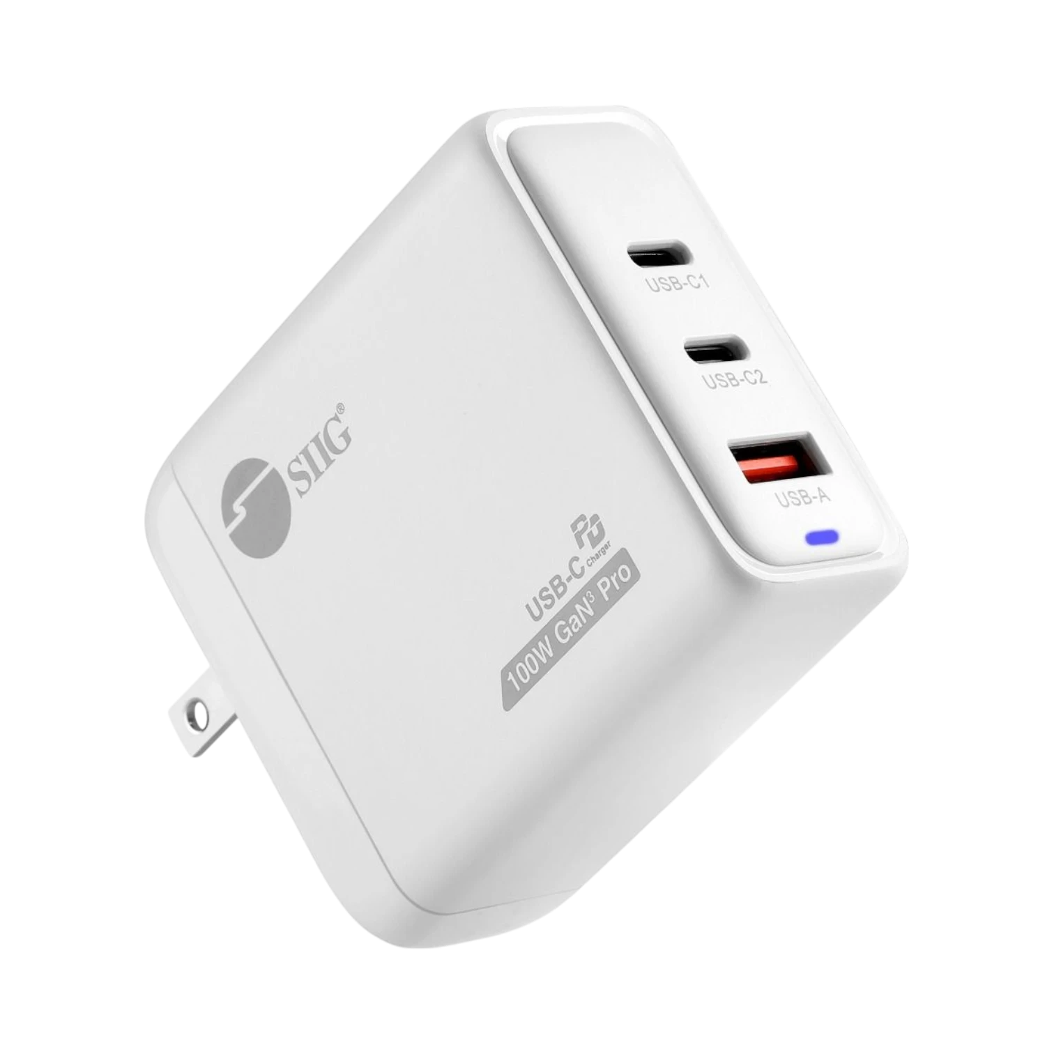 SIIG 100W GaN PD Combo Charger with 2 USB-C & 1 USB-A Ports — Being Shipped