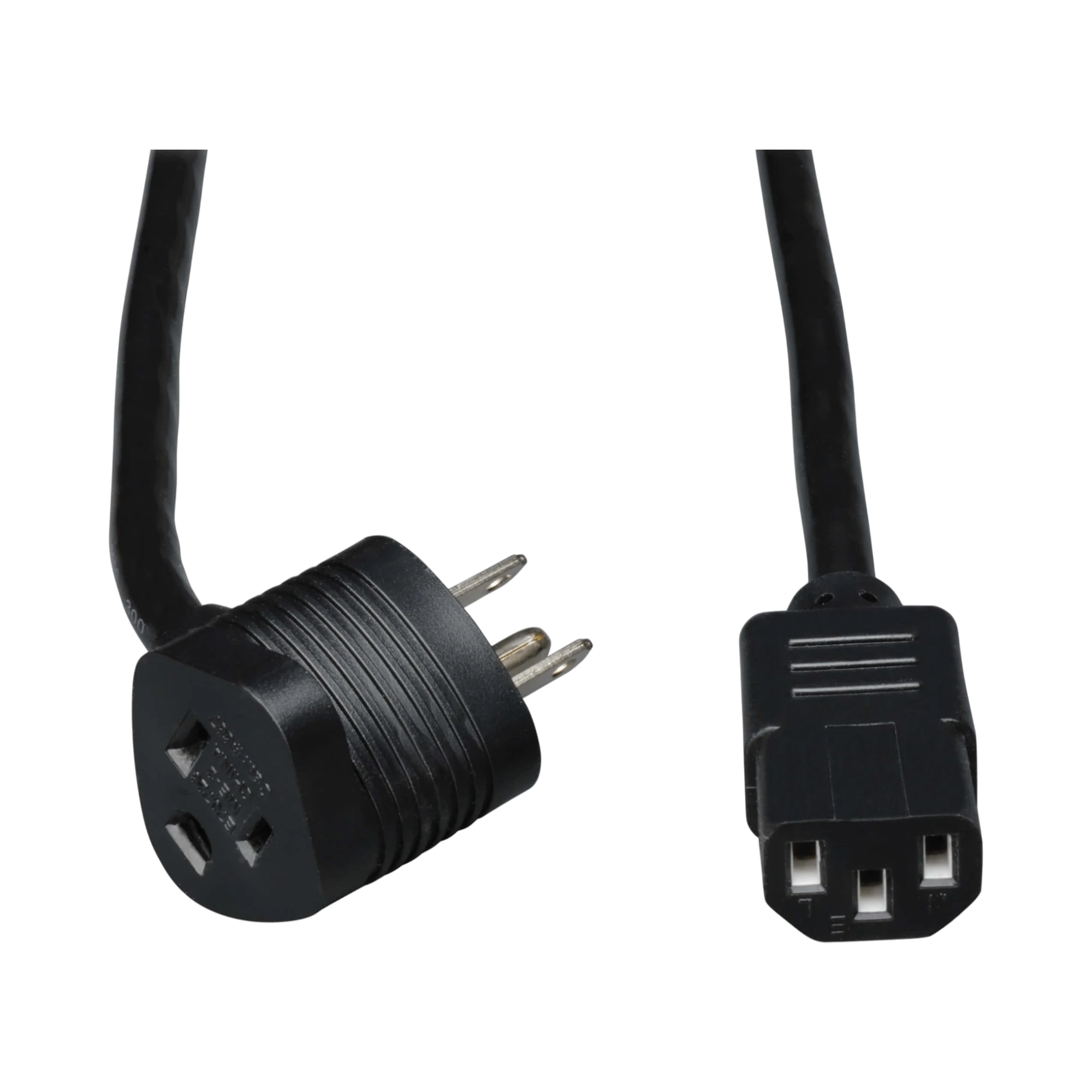 Tripp Lite Piggyback Extension Cord, NEMA 5-15P/5-15R to C13, 13A, 125V, 16 AWG, 6ft. (1.83 m), Black — Being Shipped