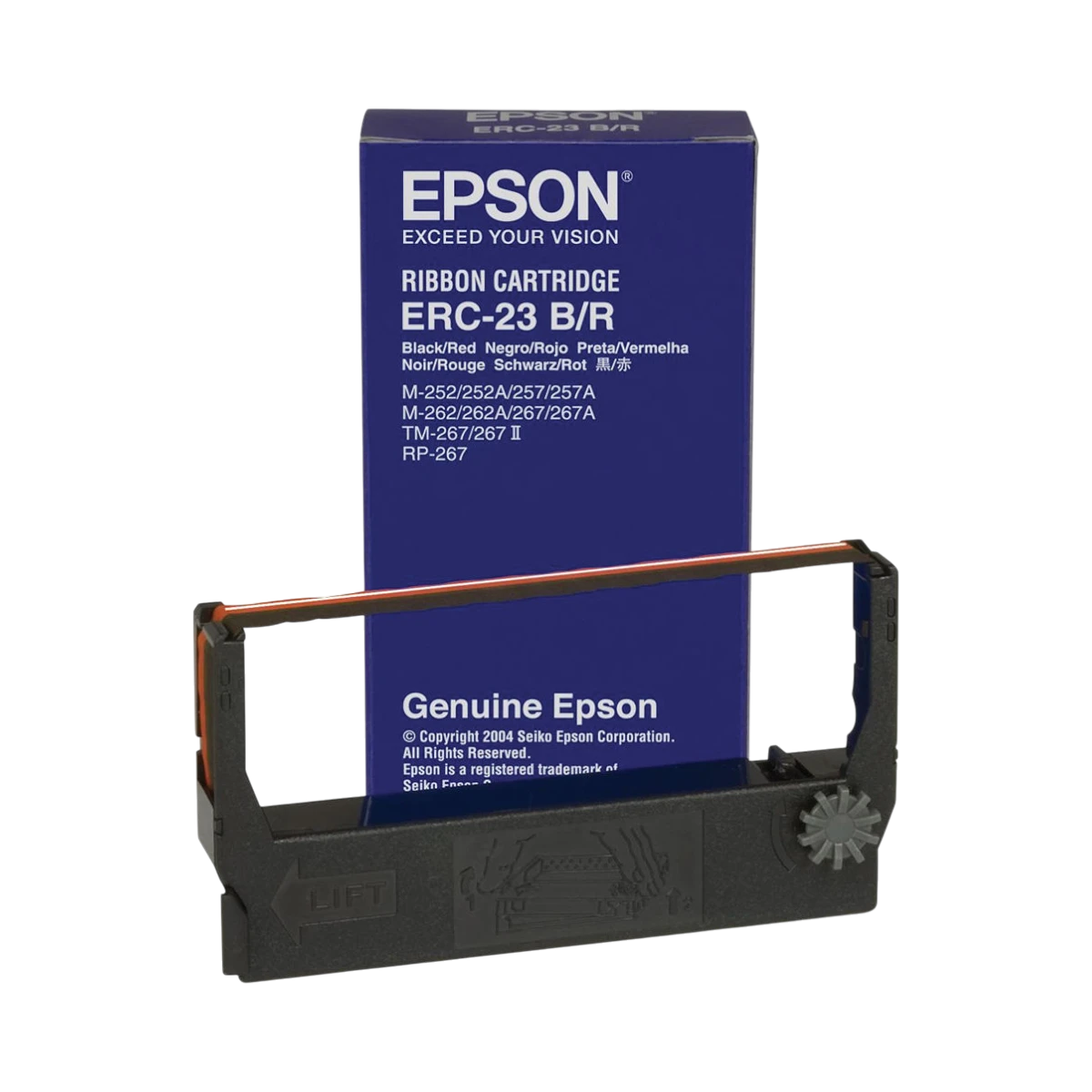 Epson ERC-23BR Black/Red Fabric Ribbon Cartridge for M-260 Series — Being Shipped