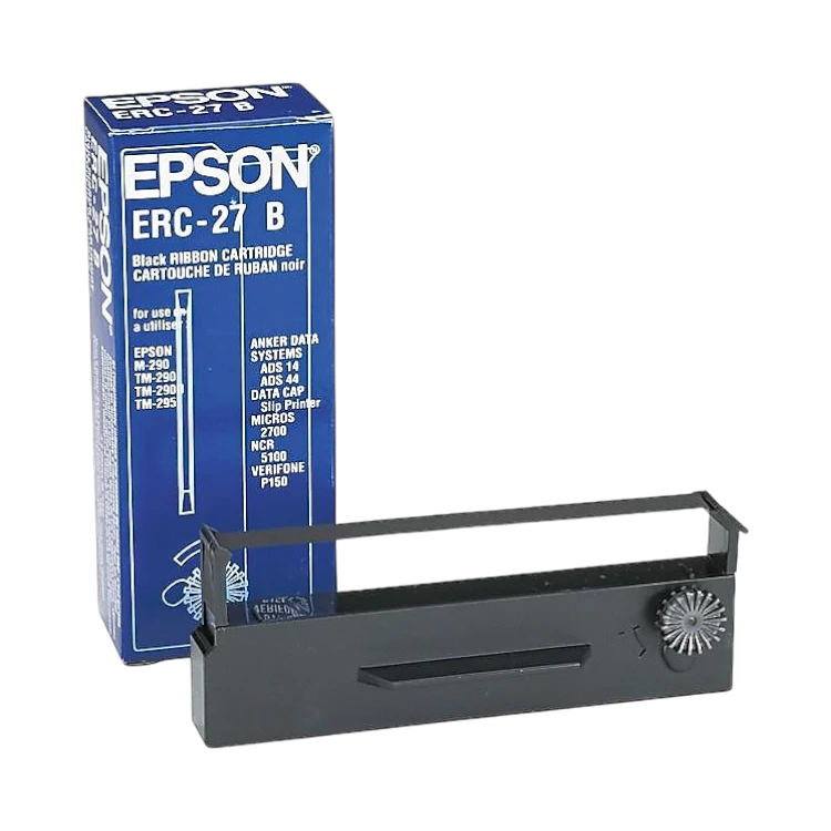 Epson ERC-27B Black Fabric Ribbon Cartridge for M-290 & TM-U295 — Being Shipped