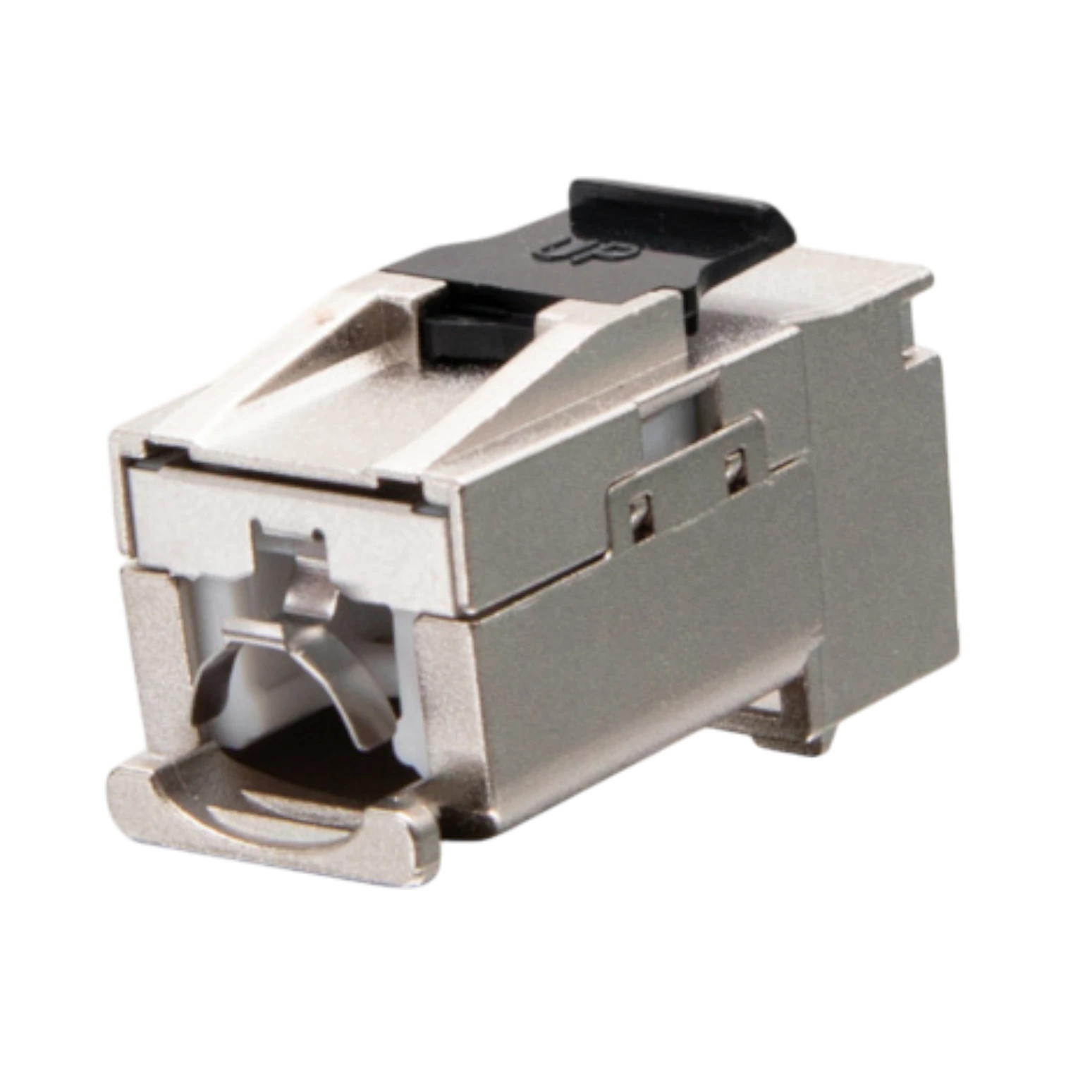 C2G 90° Cat6 RJ45 UTP Shielded Keystone Jack (Silver) — Being Shipped