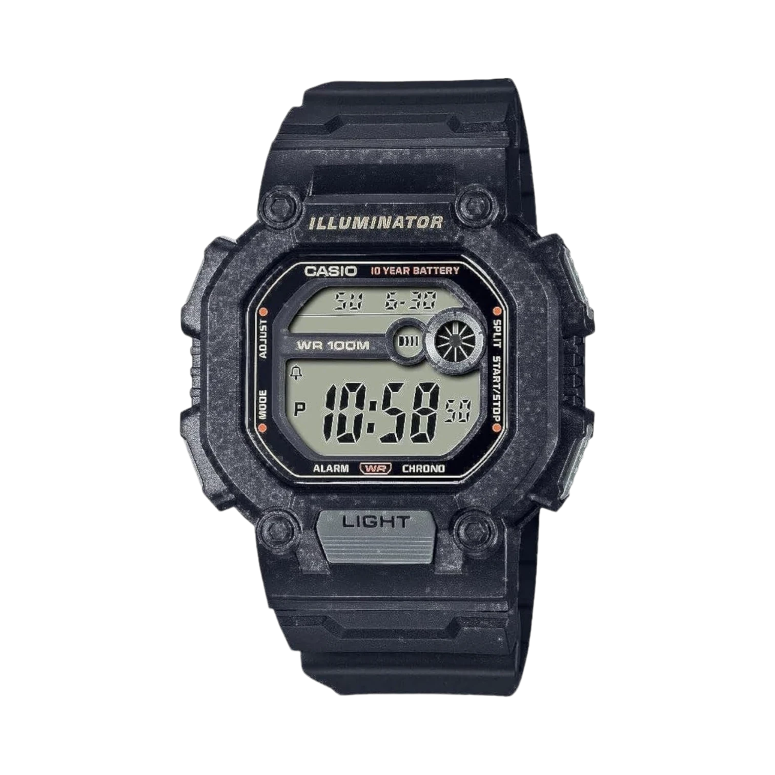 Casio Men's Digital Sport Watch with 10-Year Battery and LED Light — Being Shipped