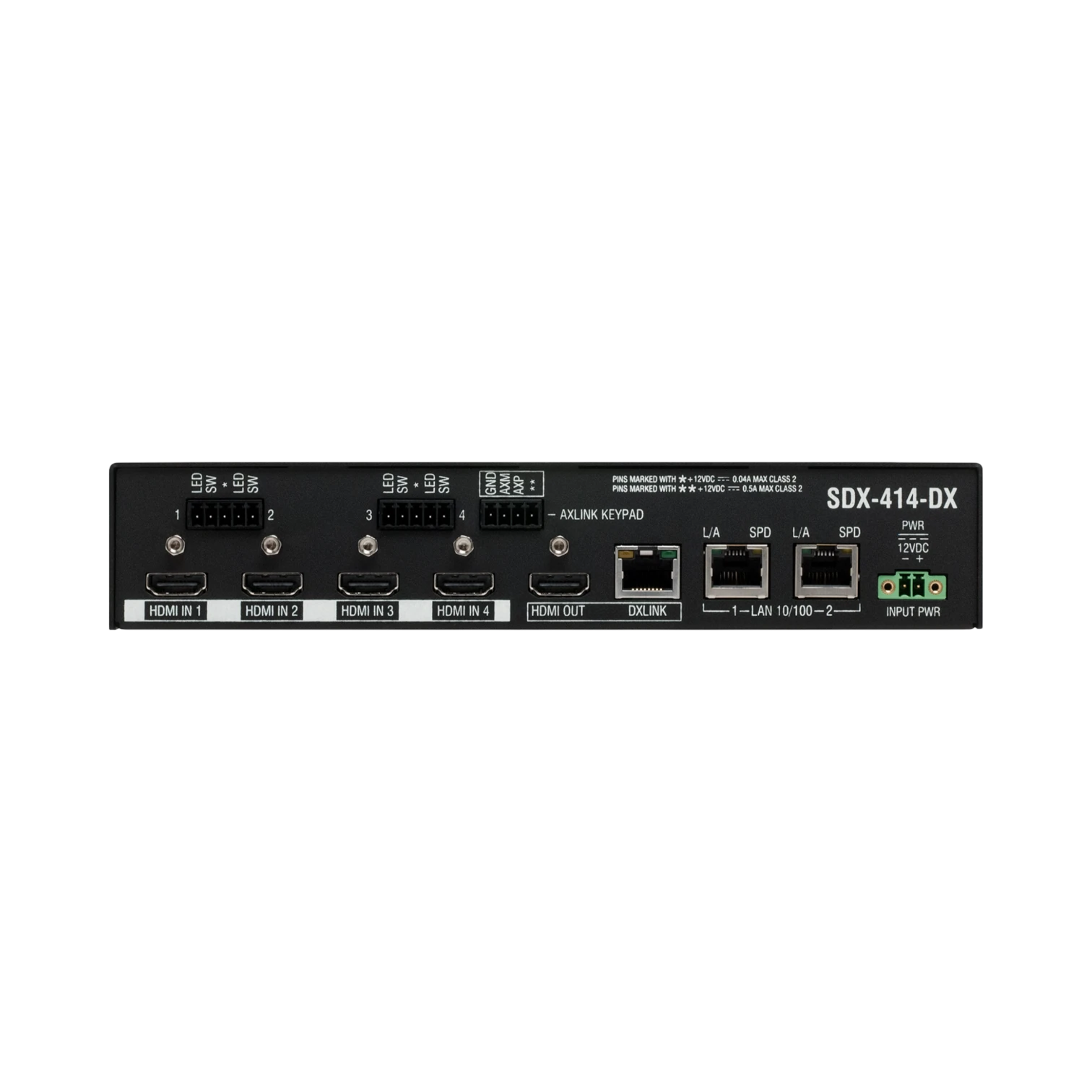 AMX SDX-414-DX Solecis 4x1 4K HDMI Digital Switcher with DXLink Output — Being Shipped