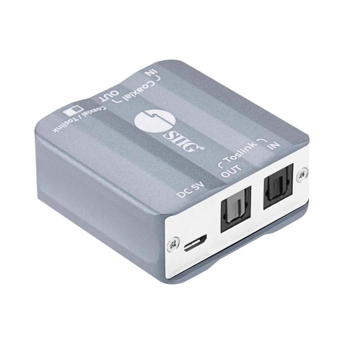 SIIG Bi-Directional 192KHz Toslink Coaxial Audio Converter — Being Shipped