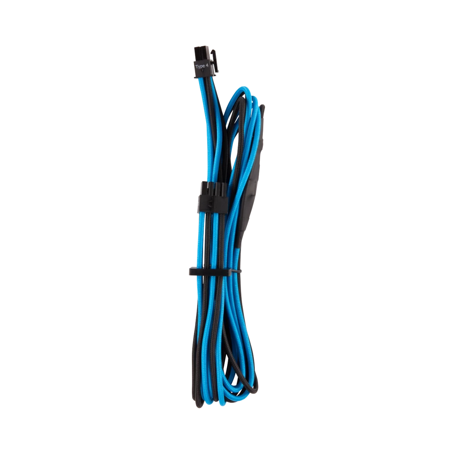 Corsair Premium Individually Sleeved PSU Cables Starter Kit Type 4 Gen 4 (Blue/Black) — Being Shipped