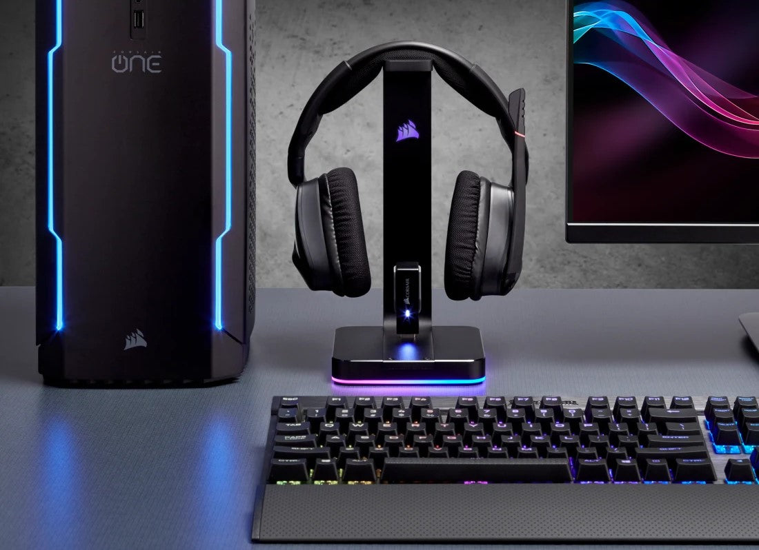 Corsair ST100 RGB Headset Stand with 7.1 Surround Sound — Being Shipped