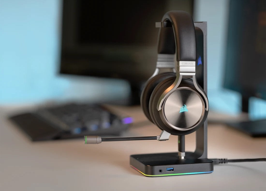 Corsair ST100 RGB Headset Stand with 7.1 Surround Sound — Being Shipped