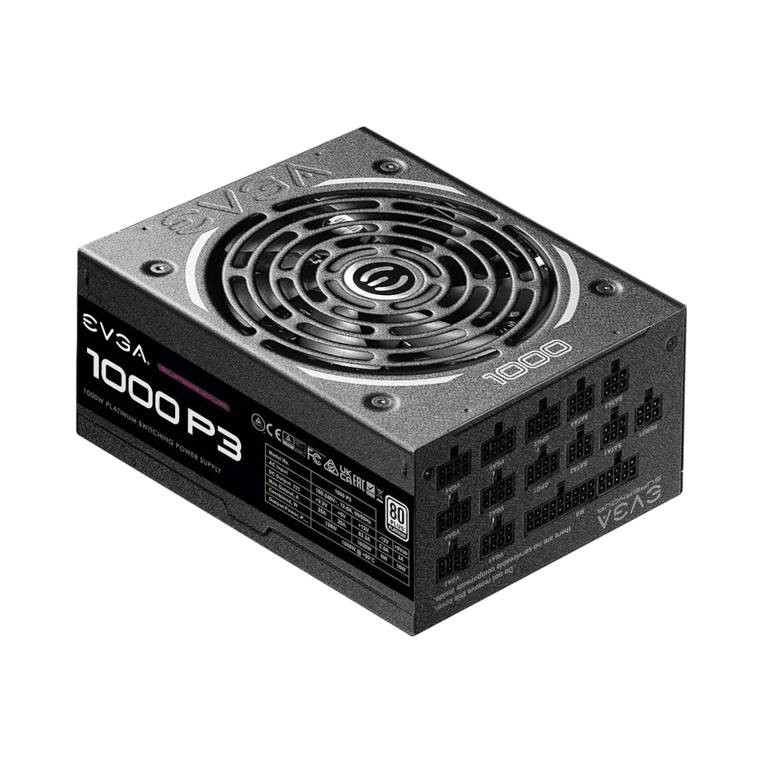 EVGA SuperNOVA P3 1000W 80 Plus Platinum Fully Modular PSU — Being Shipped