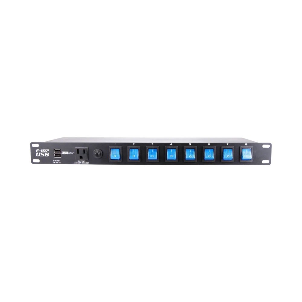 ADJ Eliminator Lighting E-107USB Rack Mount Power Center — Being Shipped