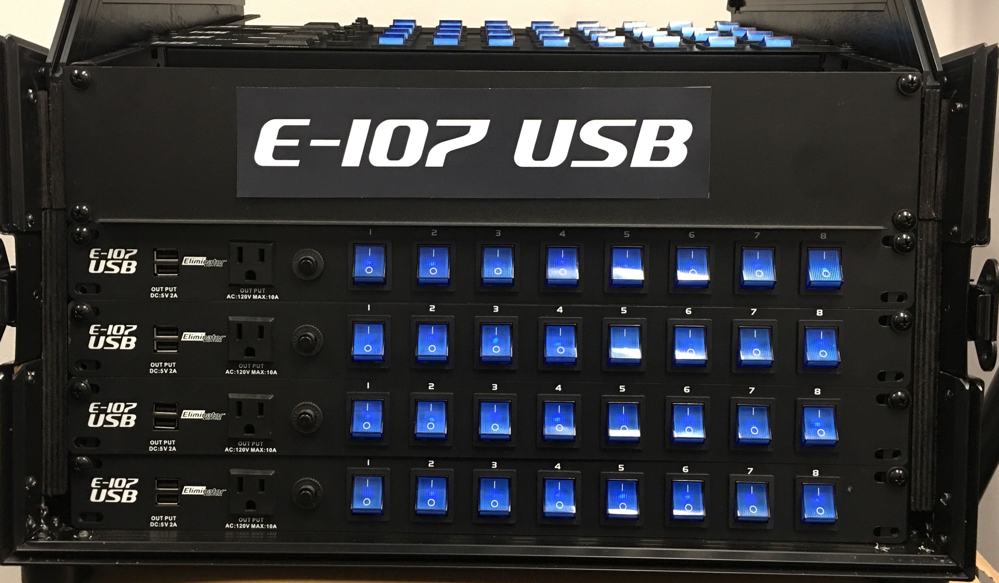 ADJ Eliminator Lighting E-107USB Rack Mount Power Center — Being Shipped