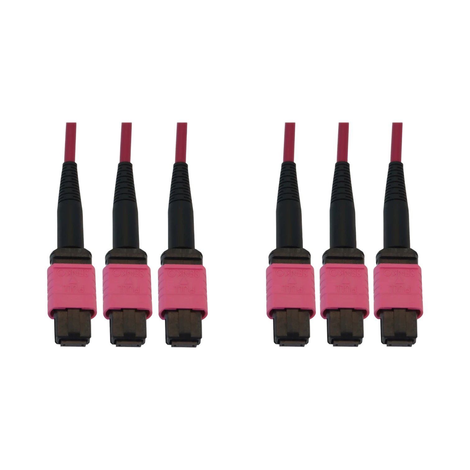 Tripp Lite 40/100/400G Multimode 50/125 OM4 Fiber Optic Cable (3x8F MTP/MPO-PC F/F), Magenta, 15m (49.2 ft.) — Being Shipped