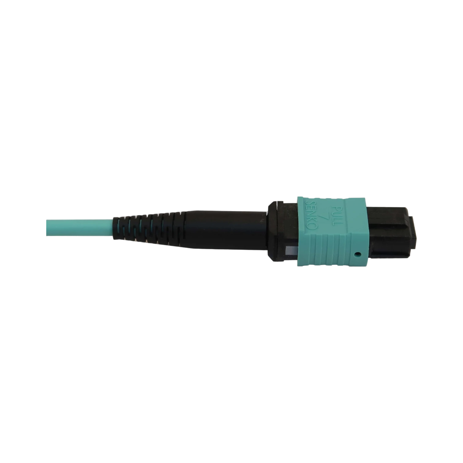 Tripp Lite 40/100/400G Multimode 50/125 OM3 Fiber Optic Cable (12F MTP/MPO-PC to 4x Duplex LC/PC F/M), LSZH, Aqua, 1 m (3.3 ft.) — Being Shipped