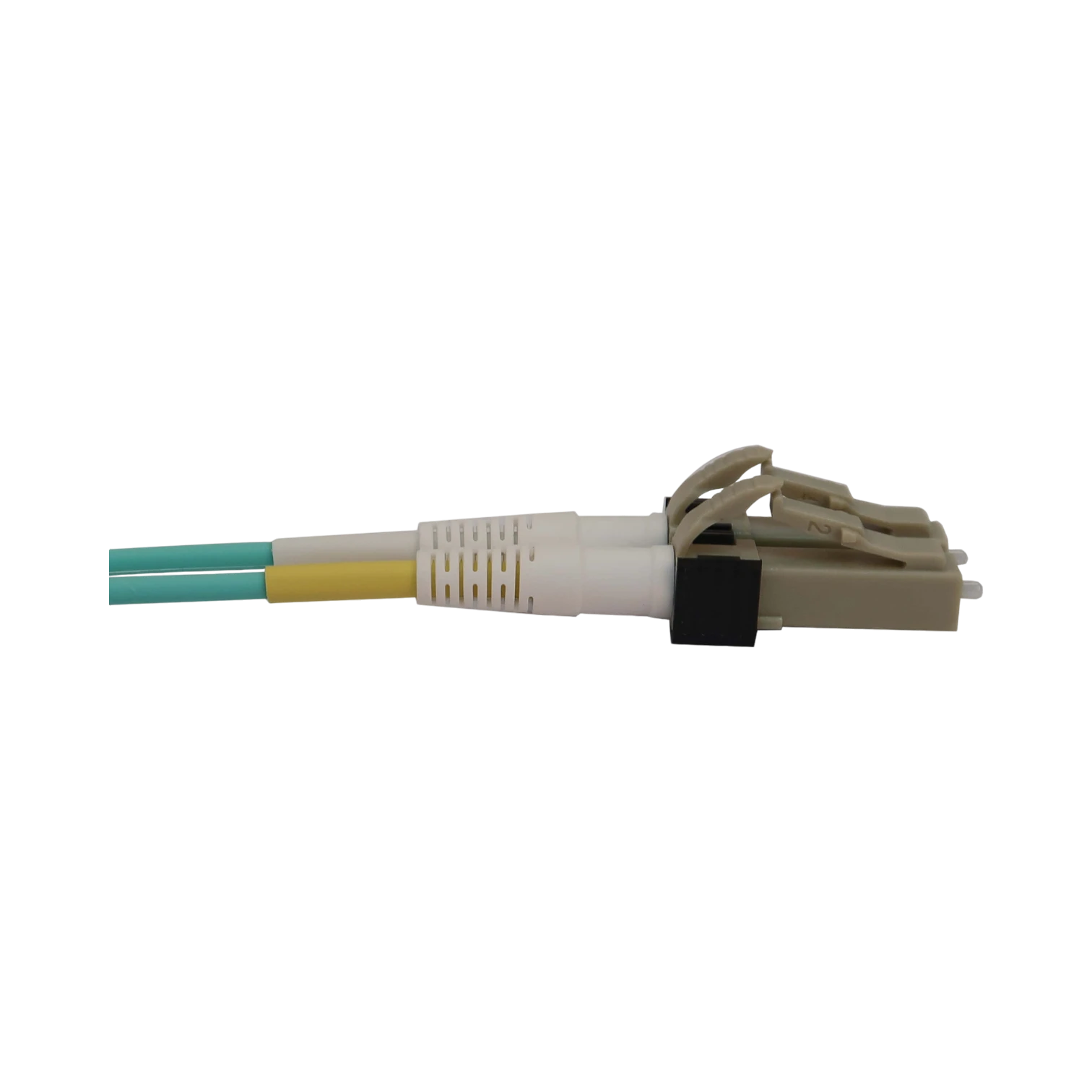 Tripp Lite 40/100/400G Multimode 50/125 OM3 Fiber Optic Cable (12F MTP/MPO-PC to 4x Duplex LC/PC F/M), LSZH, Aqua, 1 m (3.3 ft.) — Being Shipped