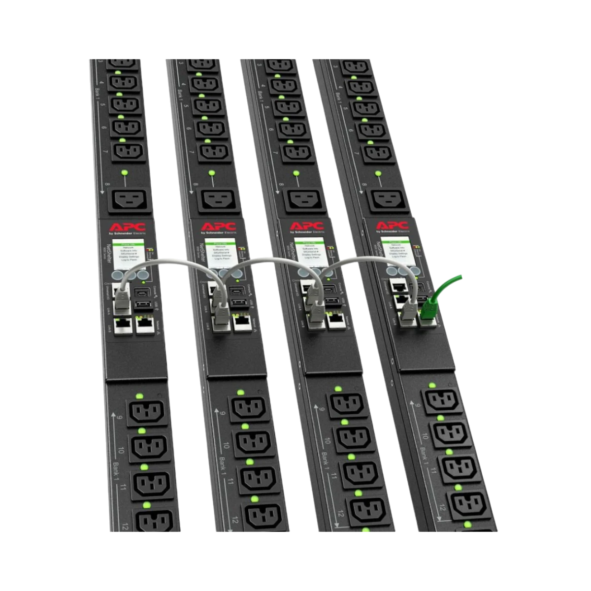 APC NetShelter Rack PDU, Switched, 0U, 5.0kW 200V and 208V 30A, (21) C13/C15 and (3) C19/C21 outlets — Being Shipped