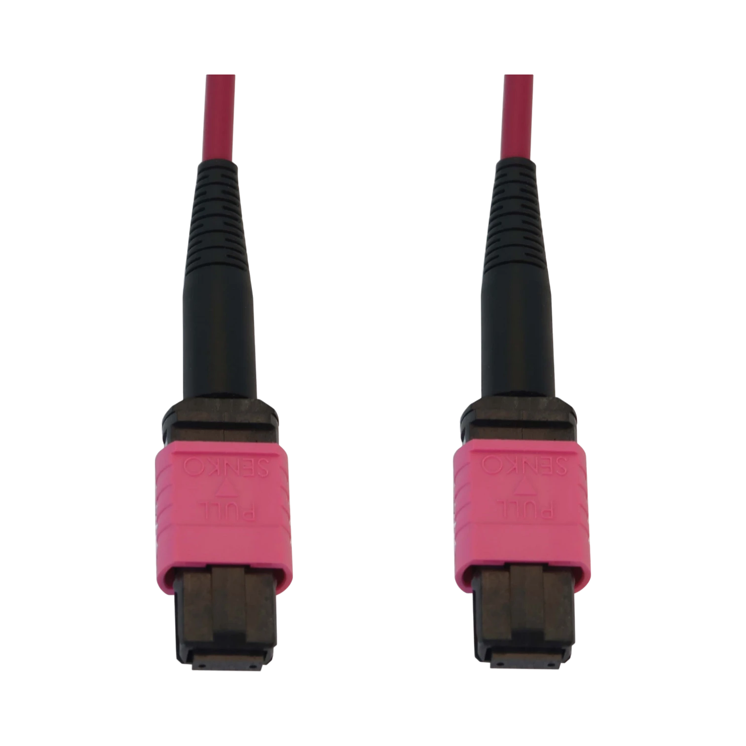 Tripp Lite 100G Multimode 50/125 OM4 Fiber Optic Cable (12F MTP/MPO-PC F/F), LSZH, Magenta, 15 m (49.2 ft.) — Being Shipped