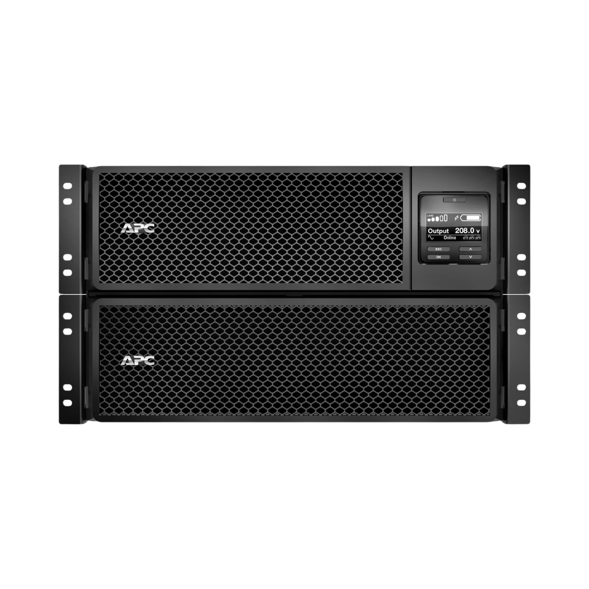 APC Smart-UPS On-Line, 10kVA/10kW, Rackmount 6U, 208V, 4x L6-20R+2x L6-30R NEMA outlets, Network Card+SmartSlot, Extended runtime, W/ rail kit — Being Shipped