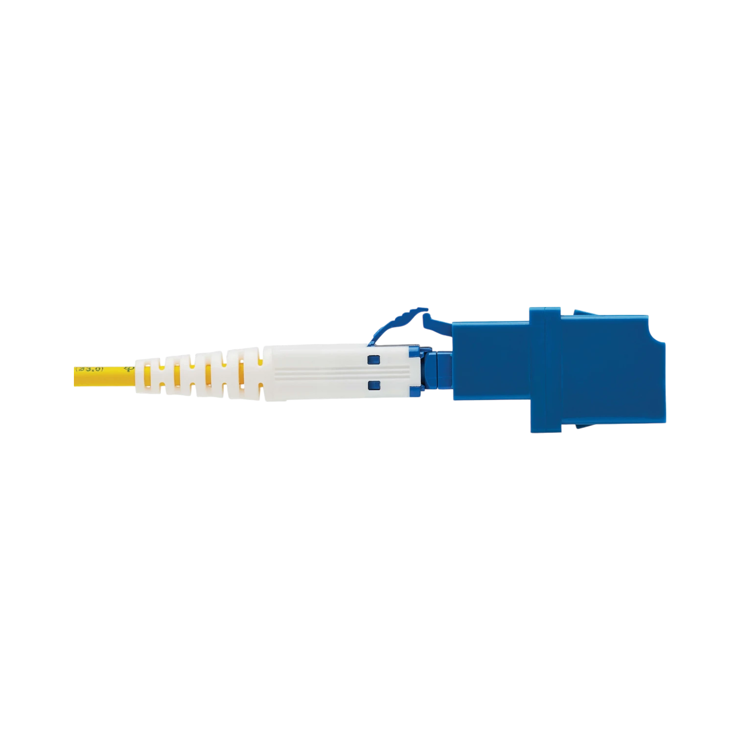 Tripp Lite 400G Duplex Singlemode 9/125 OS2 Fiber Optic Cable Adapter (CS-UPC/LC-UPC), M/F, Round LSZH Jacket, Yellow, 1 ft. — Being Shipped