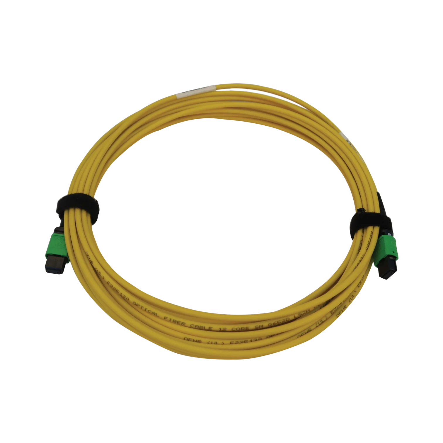 Tripp Lite 40/100G Singlemode 9/125 OS2 Fiber Optic Cable (12F MTP/MPO-APC F/F), LSZH, Yellow, 7m (23 ft.) — Being Shipped