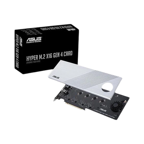 ASUS HYPER M.2 X16 GEN 4 CARD M.2 Card PCIe 4.0 x16 Interface Adapter — Being Shipped