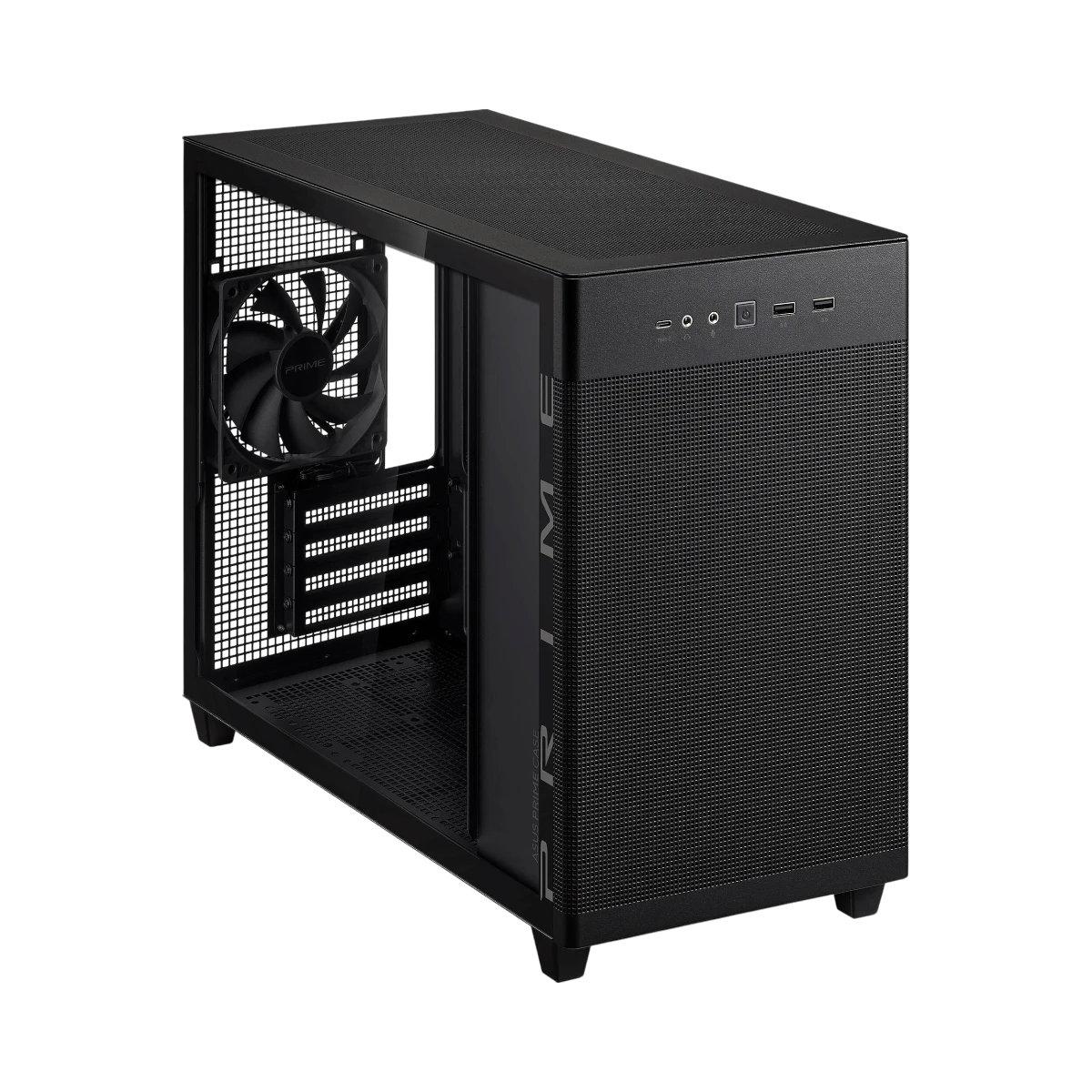 ASUS Prime AP201 Micro-ATX Case (Black, Tempered Glass) — Being Shipped