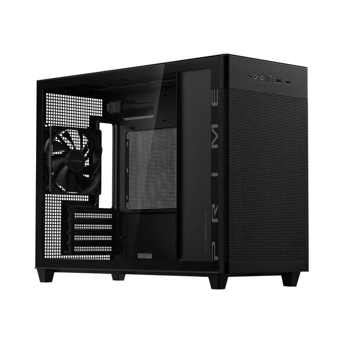 ASUS Prime AP201 Micro-ATX Case (Black, Tempered Glass) — Being Shipped