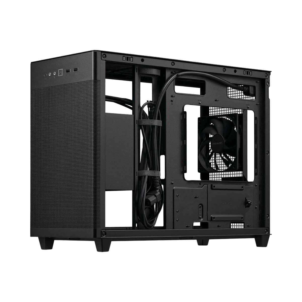 ASUS Prime AP201 Micro-ATX Case (Black, Tempered Glass) — Being Shipped